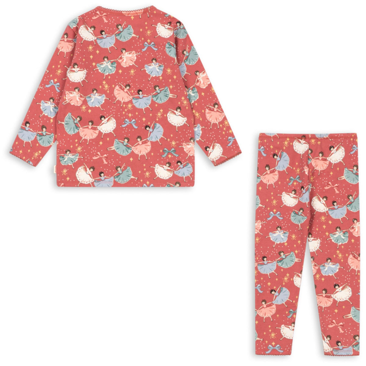 Konges Sløjd Bow Ballerina Blush Basic Blouse/Pants Set Gots