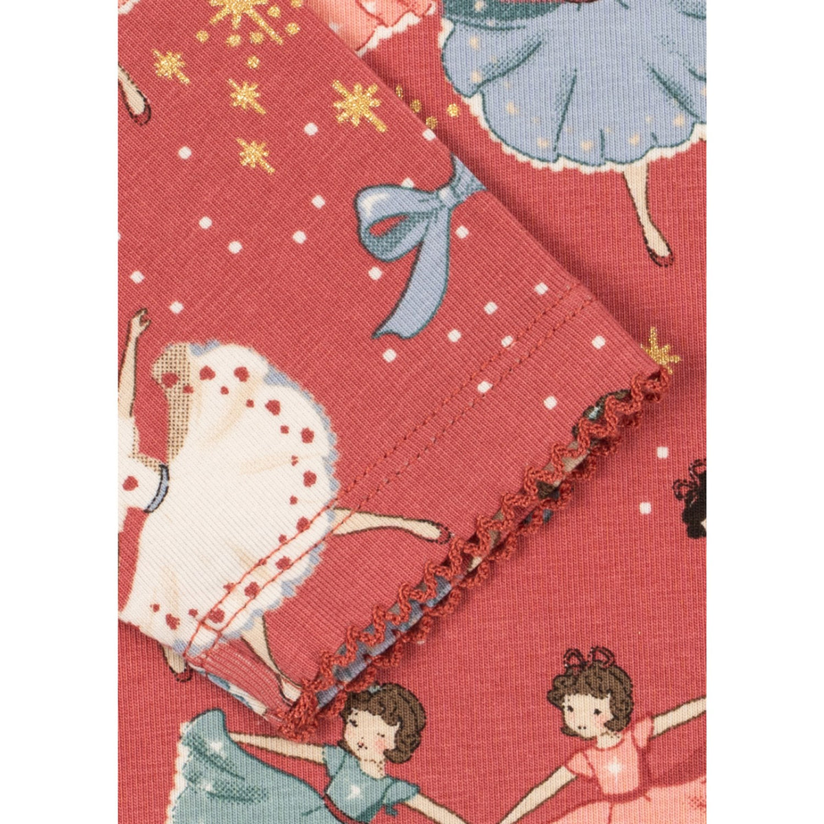 Konges Sløjd Bow Ballerina Blush Basic Blouse/Pants Set Gots