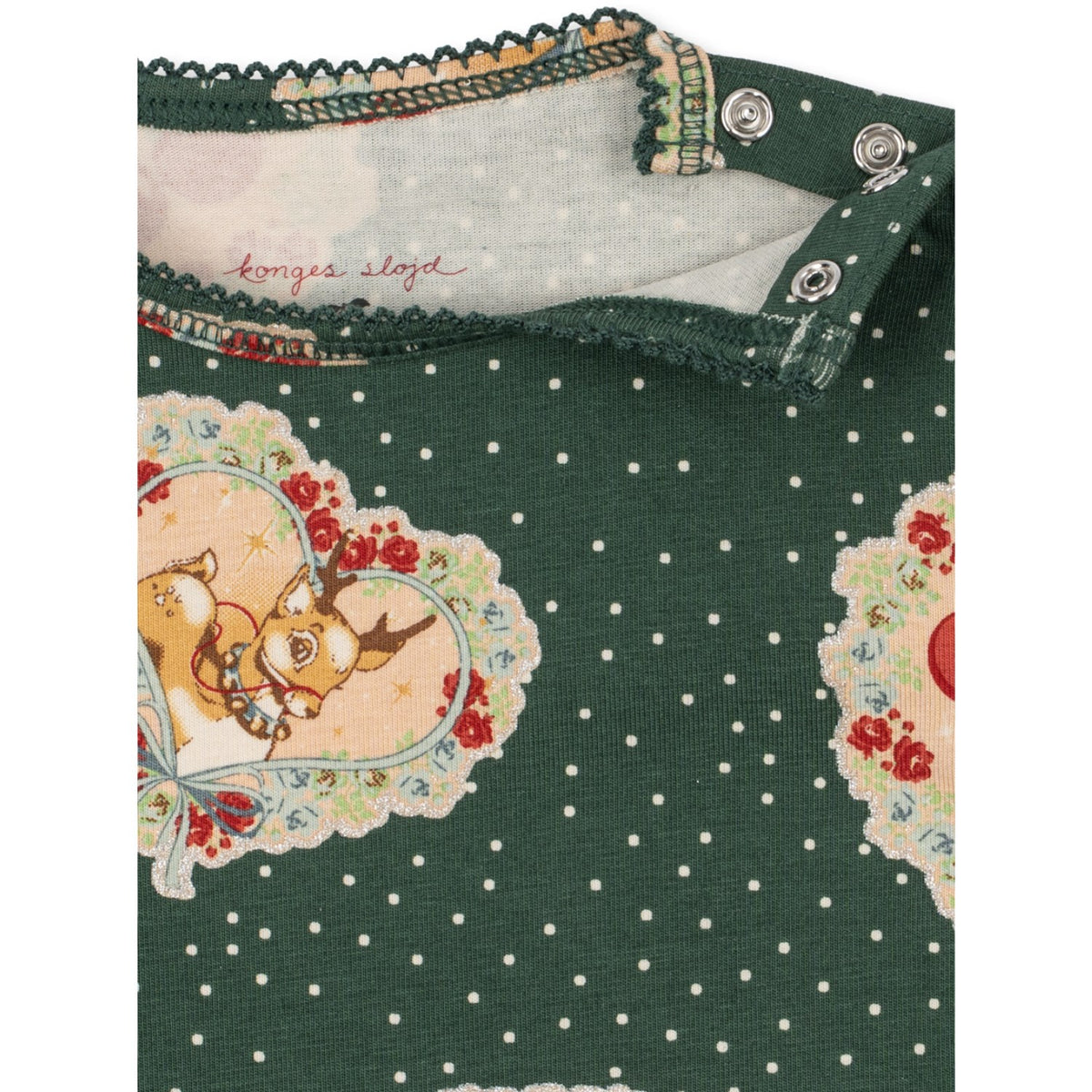 Konges Sløjd Deer Diary Green Basic Body/Pants Set Gots