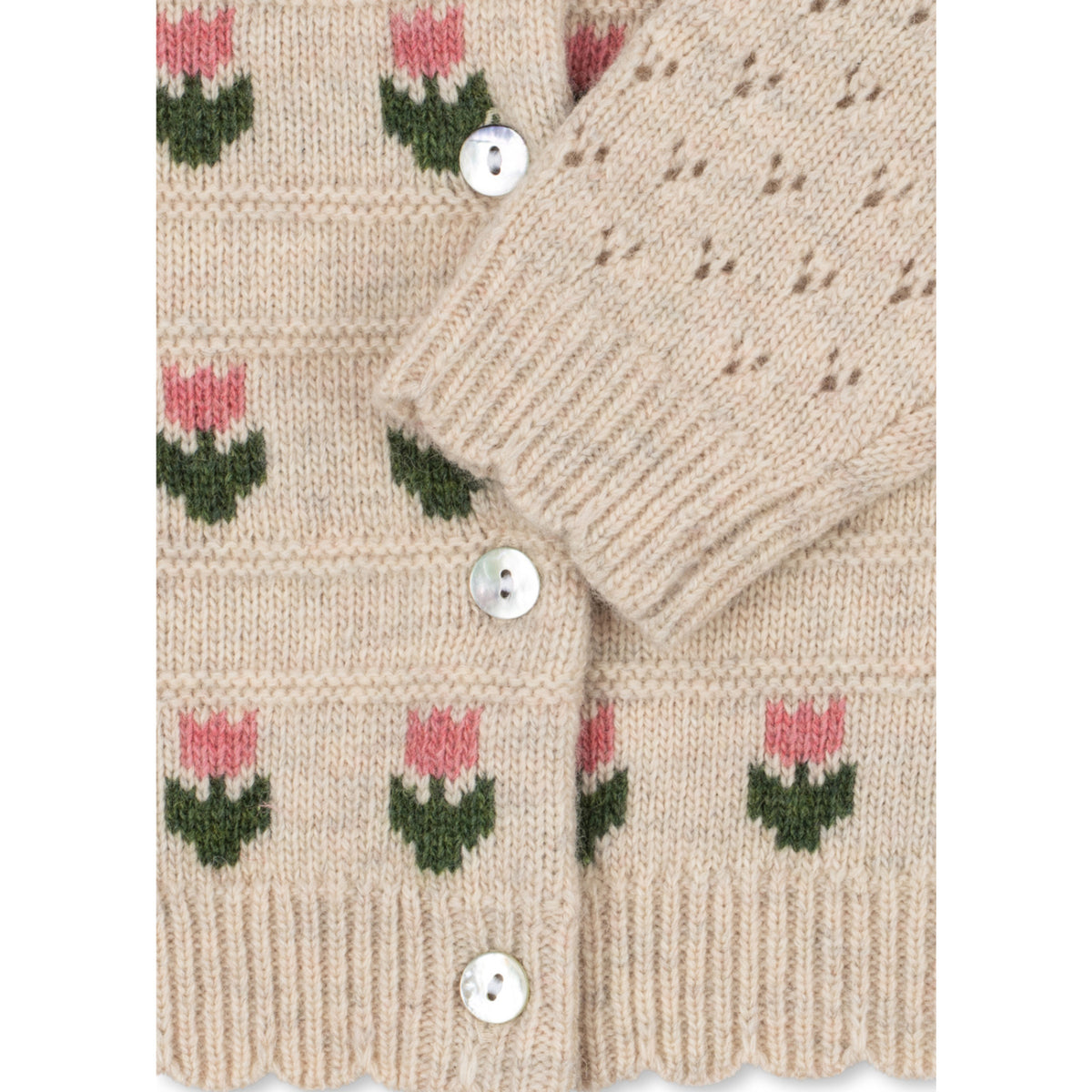 Konges Sløjd Cream And Tulips Belle Cardigan