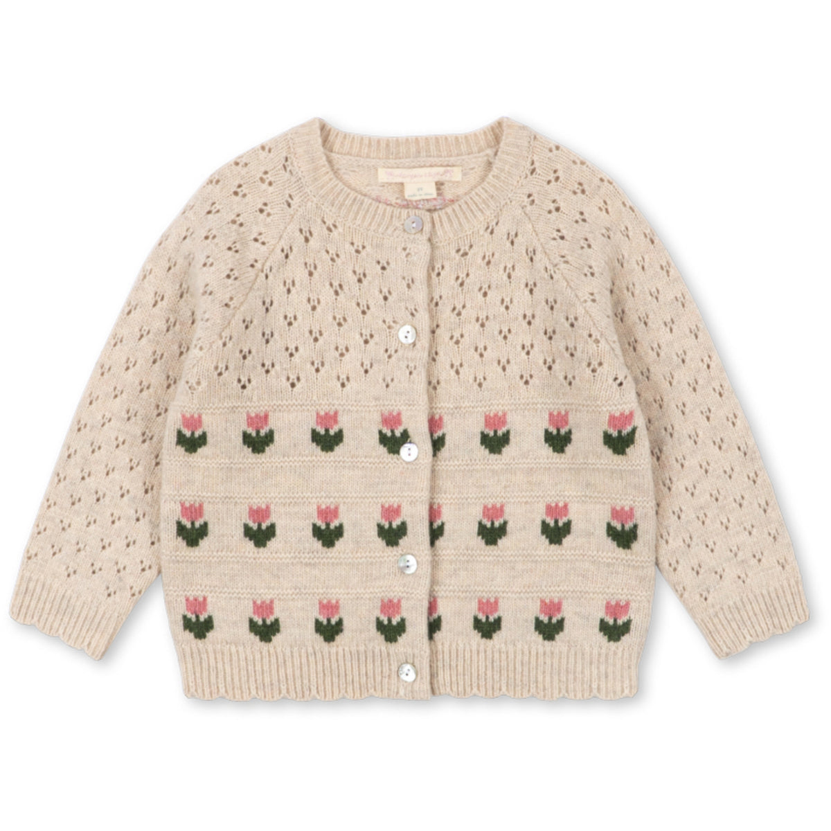 Konges Sløjd Cream And Tulips Belle Cardigan