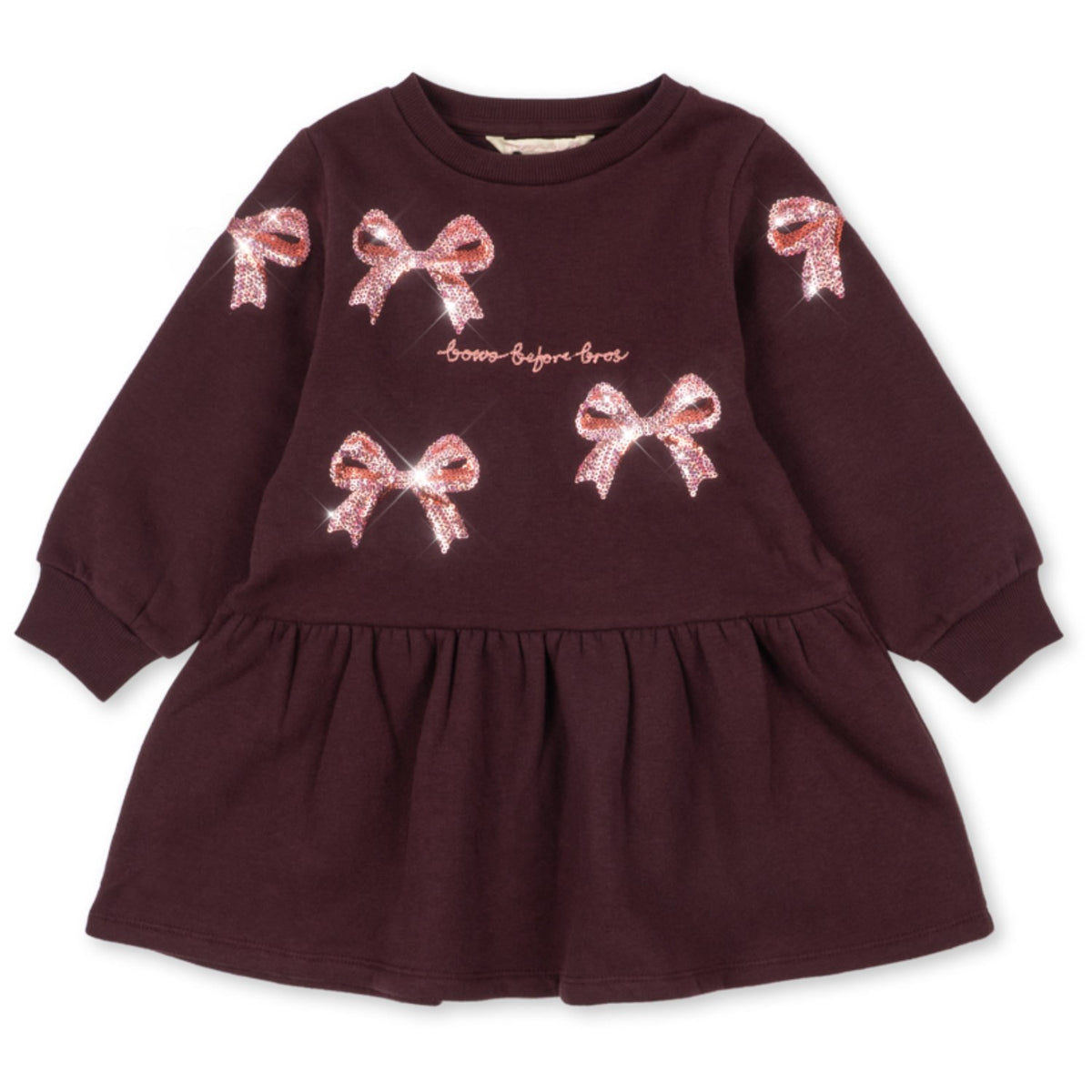 Konges Sløjd Decadent Chocolate Lou Bow Sweat Dress Gots