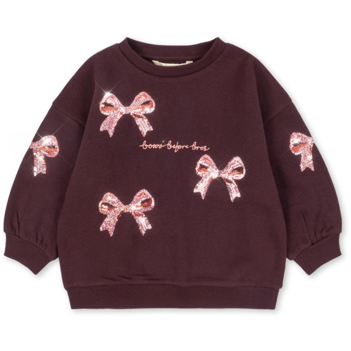 Konges Sløjd Decadent Chocolate Lou Bow Sweatshirt Gots
