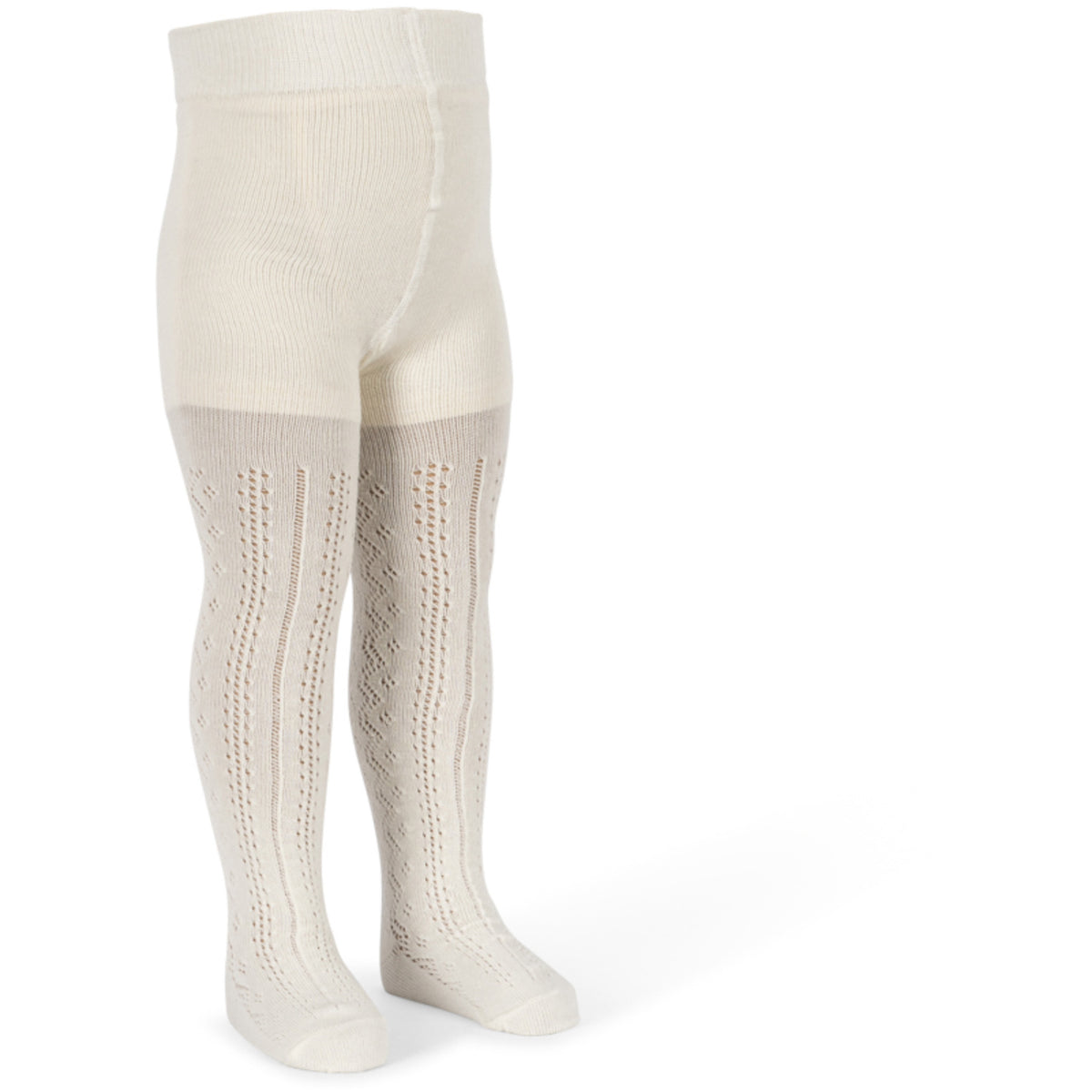 Konges Sløjd Off White Wool Pointelle Tights