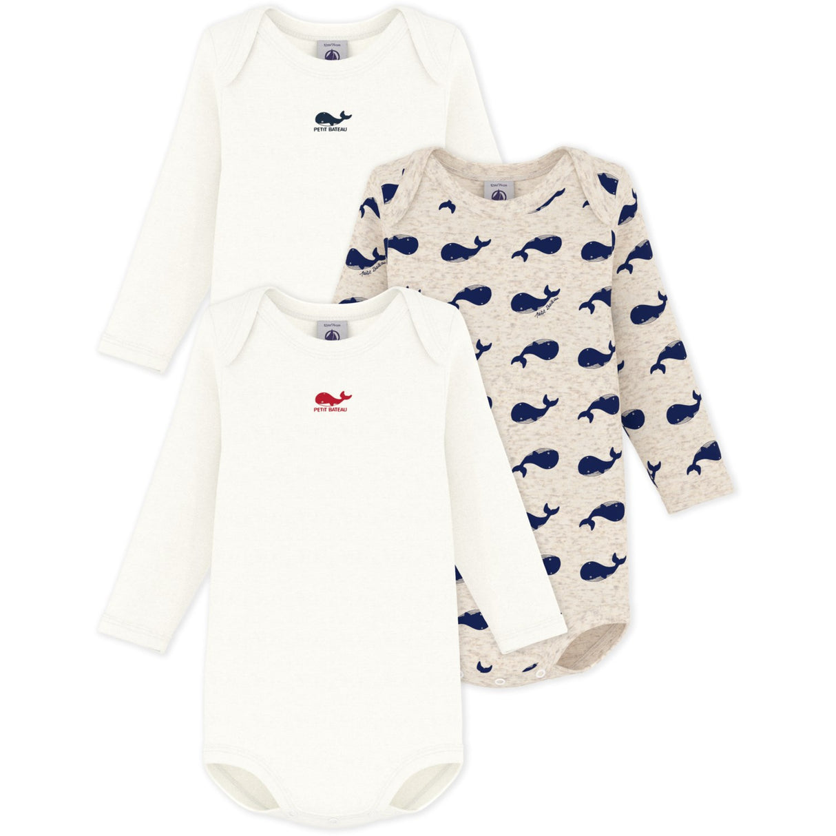 Petit Bateau Variante 1 Long Sleeve Bodysuit