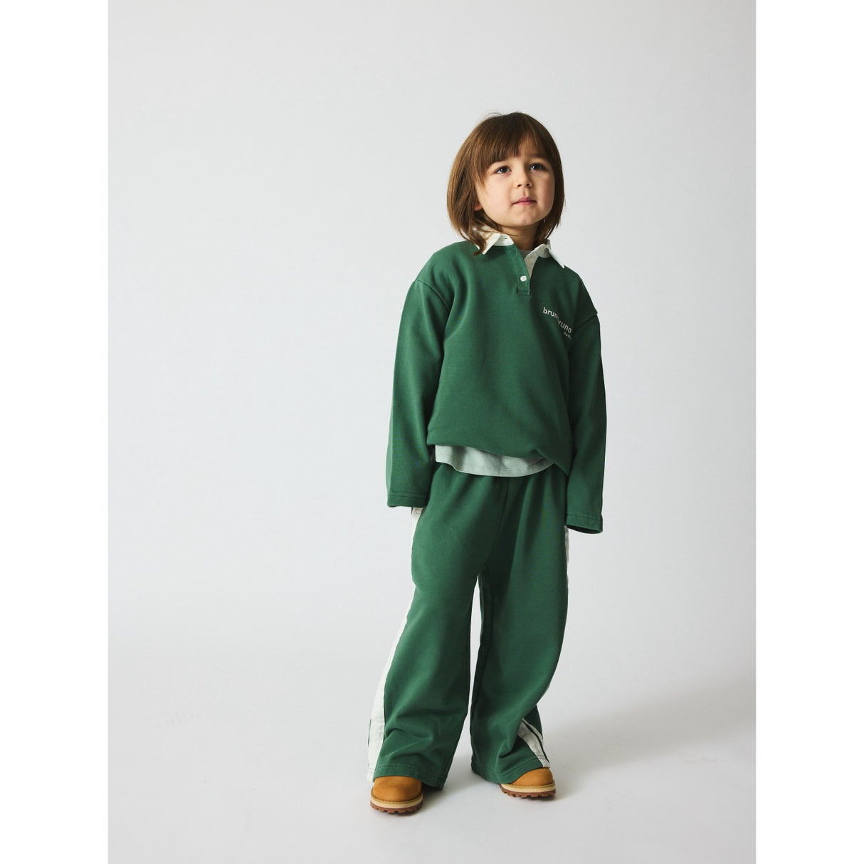 brunobruno nation Myrtle Green Francis Stripe Sweat Pants Nb