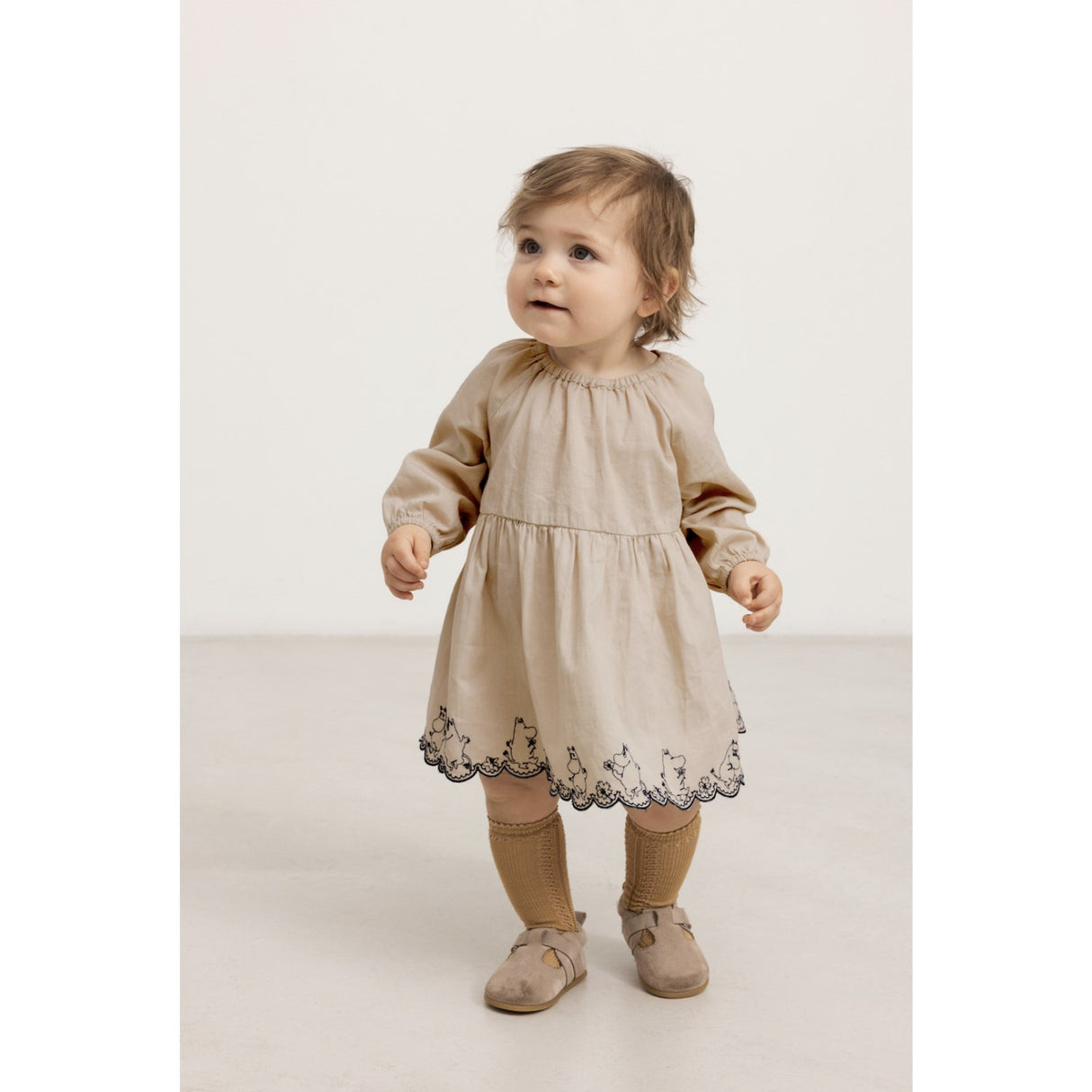 MarMar Cotton Texture Dancing Moomins Dawson B Dress