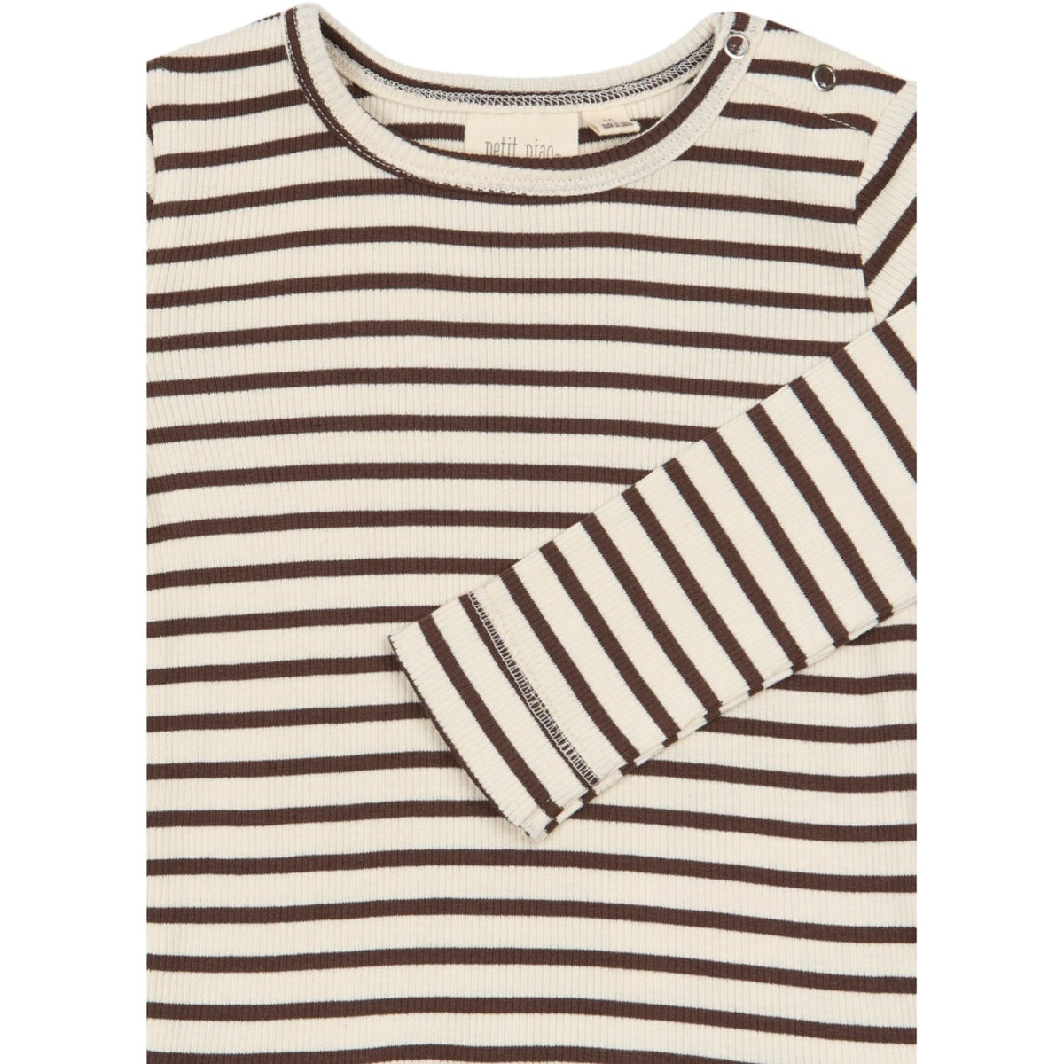 Petit Piao Chestnut Striped Ppsky Blouse