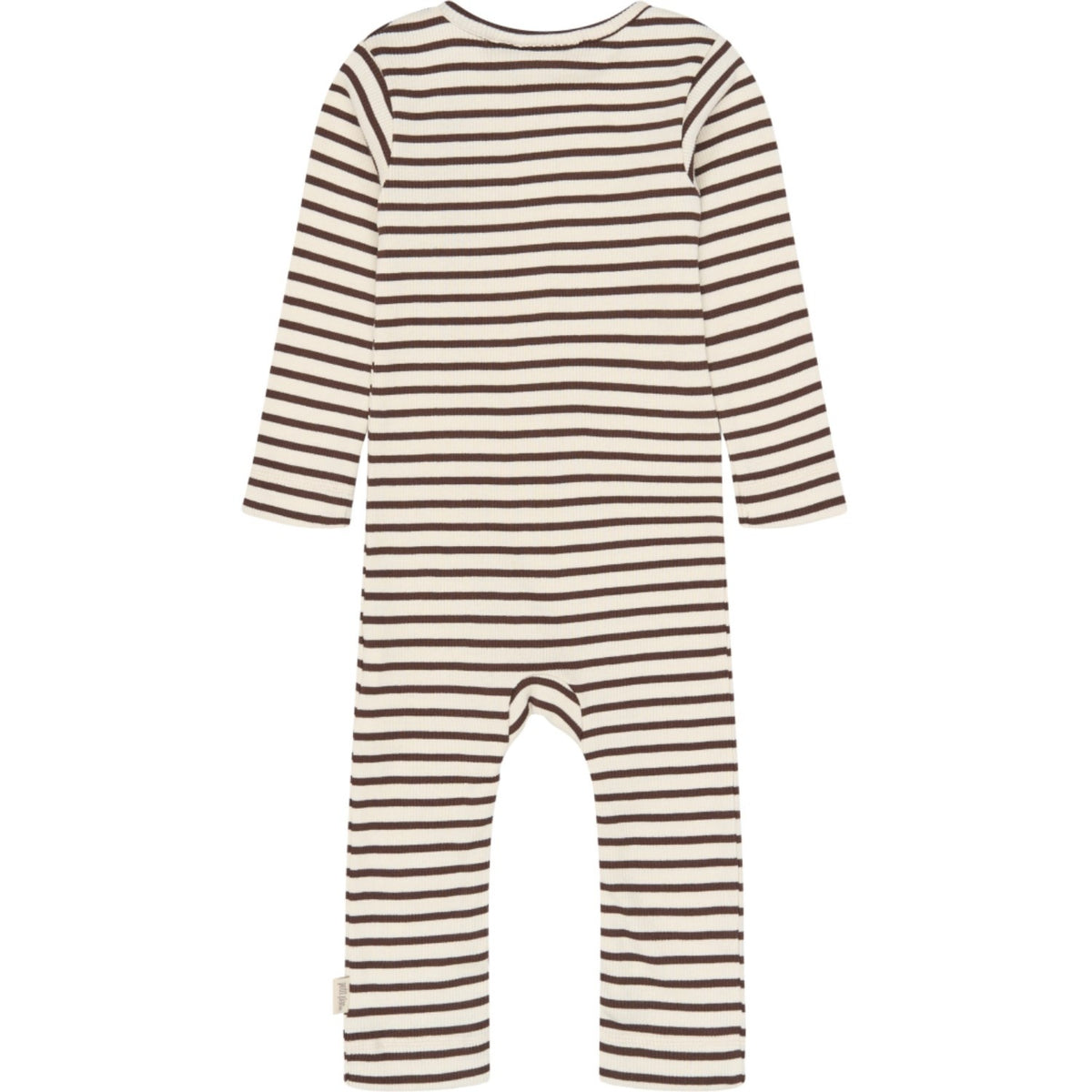 Petit Piao Chestnut Striped Ppsky L_S Jumpsuit