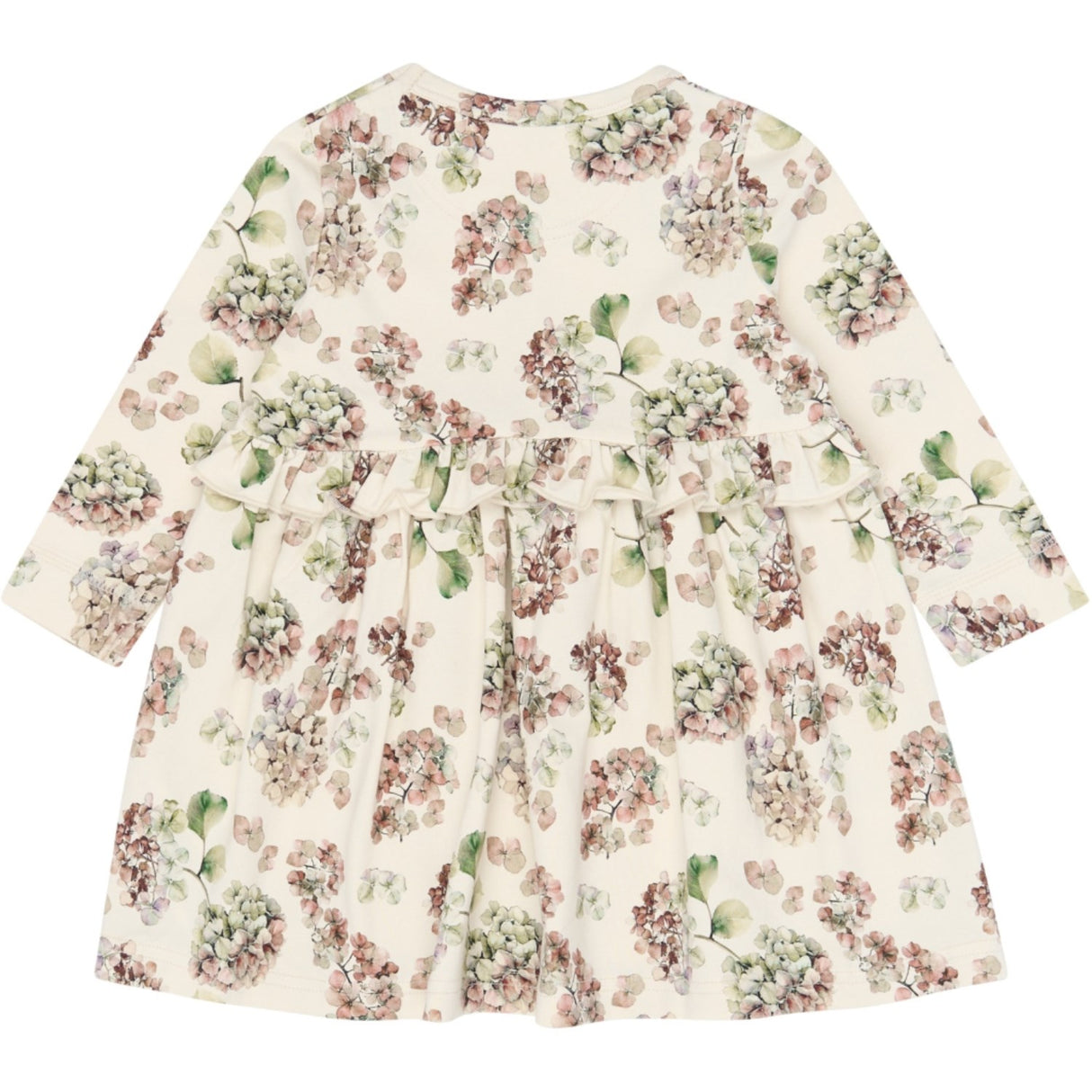 Petit Piao Eggnog Hydranger Aop Ppstar L_S Dress