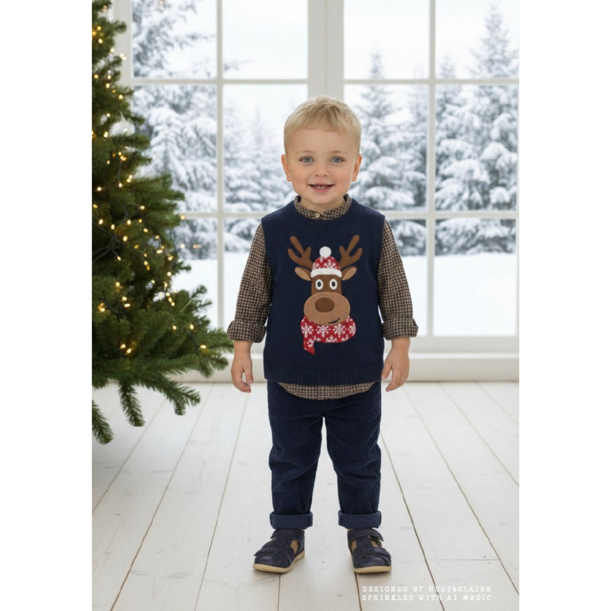 Hust & Claire More Navy Princo Reindeer