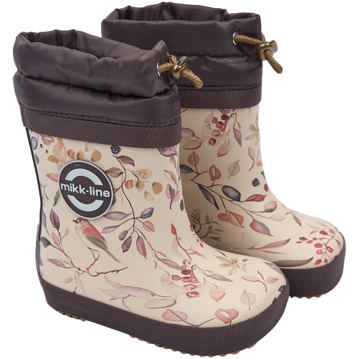 Mikk-Line Berries & Birds AOP Wellies Winter AOP - Barefoot