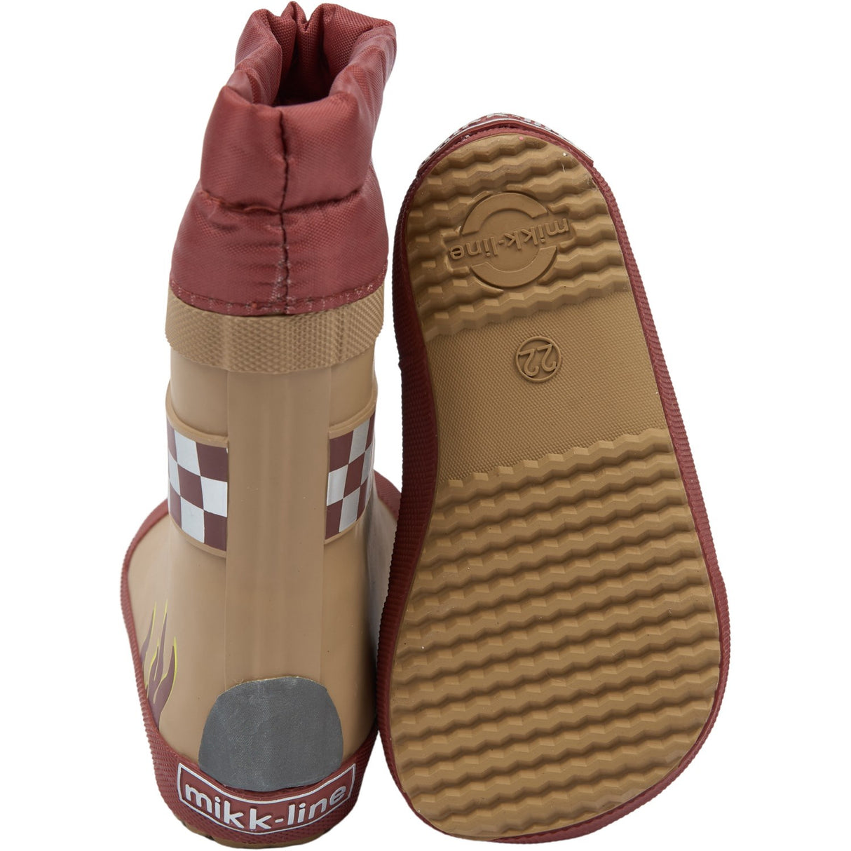 Mikk-Line Kelp Wellies Winter Firefighter - Barefoot