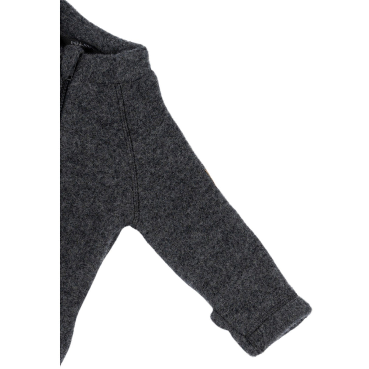 Mikk-Line Wool Baby Suit Anthracite Melange