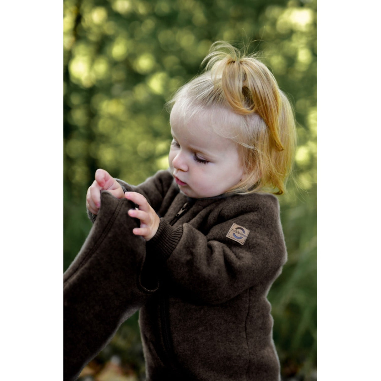 Mikk-Line Dark Brown Melange Wool Balaclava