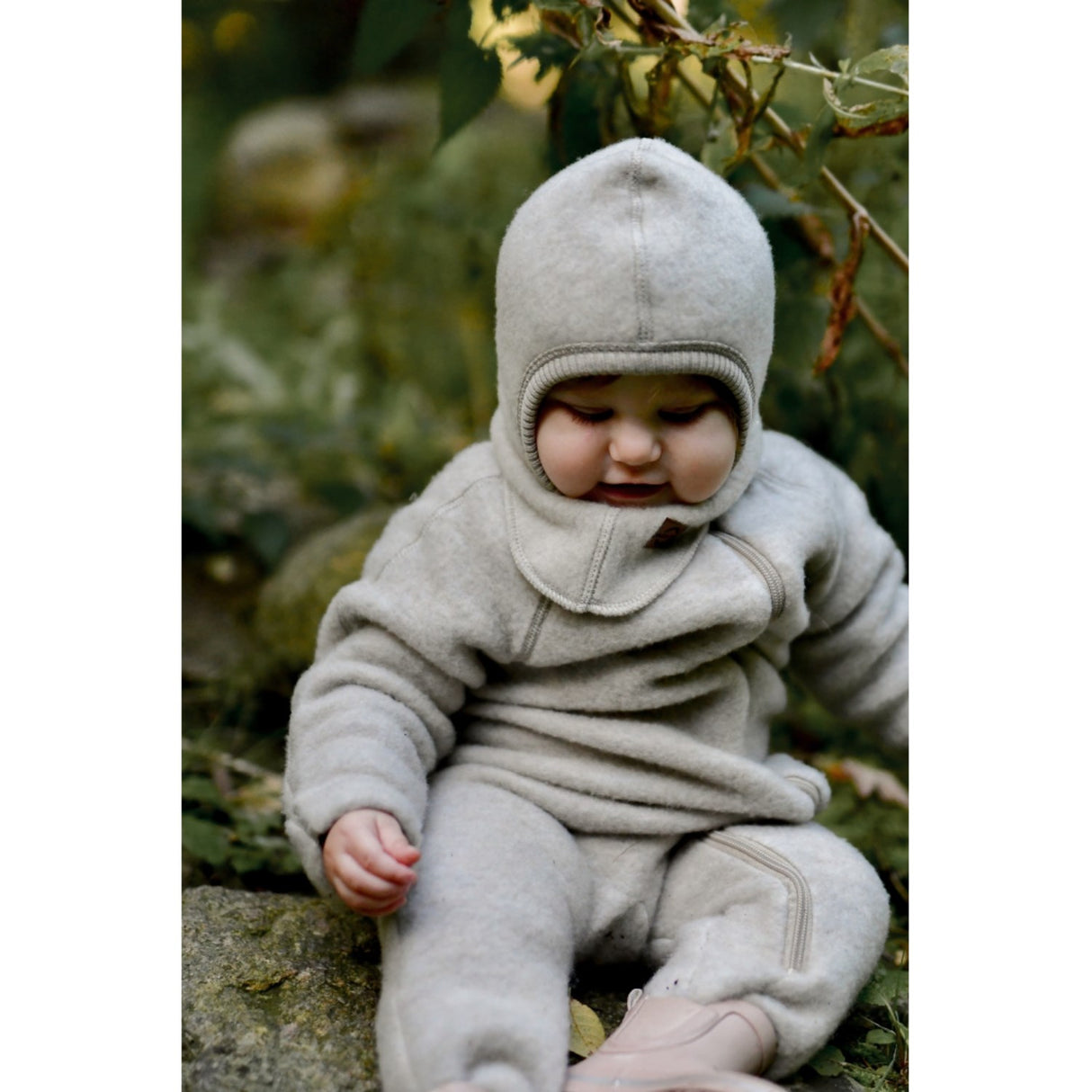 Mikk-Line Melange Offwhite Wool Fullface