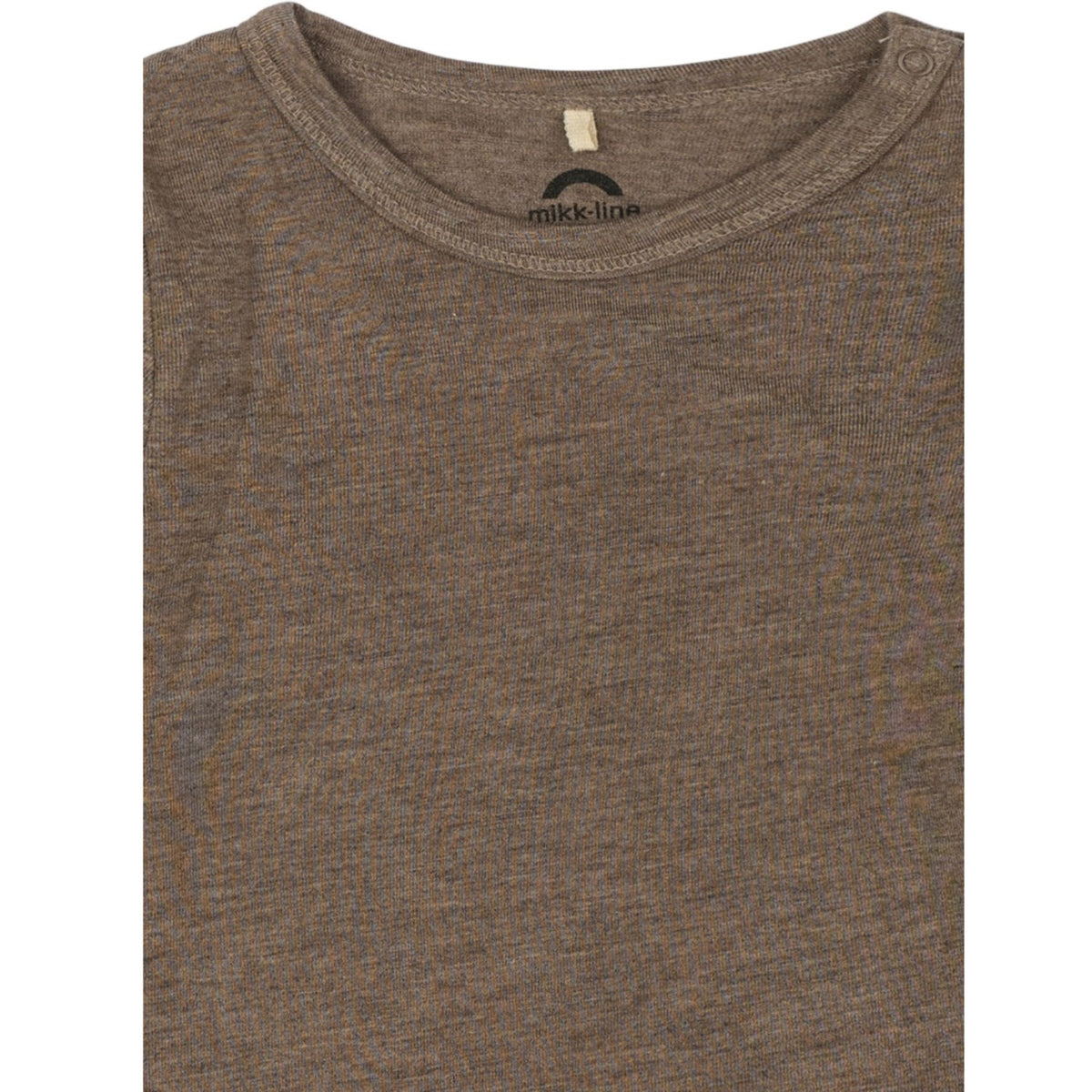 Mikk-Line Melange Denver Wool/Bamboo Ls Top