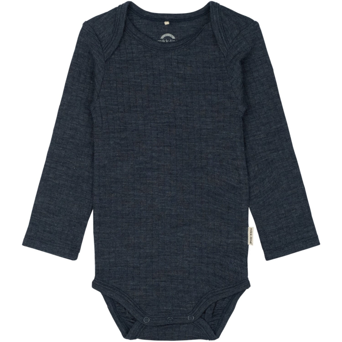Mikk-Line Melange Blue Nights Merino Wool Ls Body