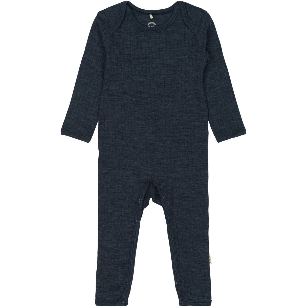 Mikk-Line Melange Blue Nights Merino Wool Ls Suit