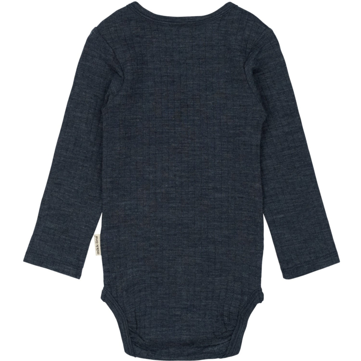 Mikk-Line Melange Blue Nights Merino Wool Ls Body