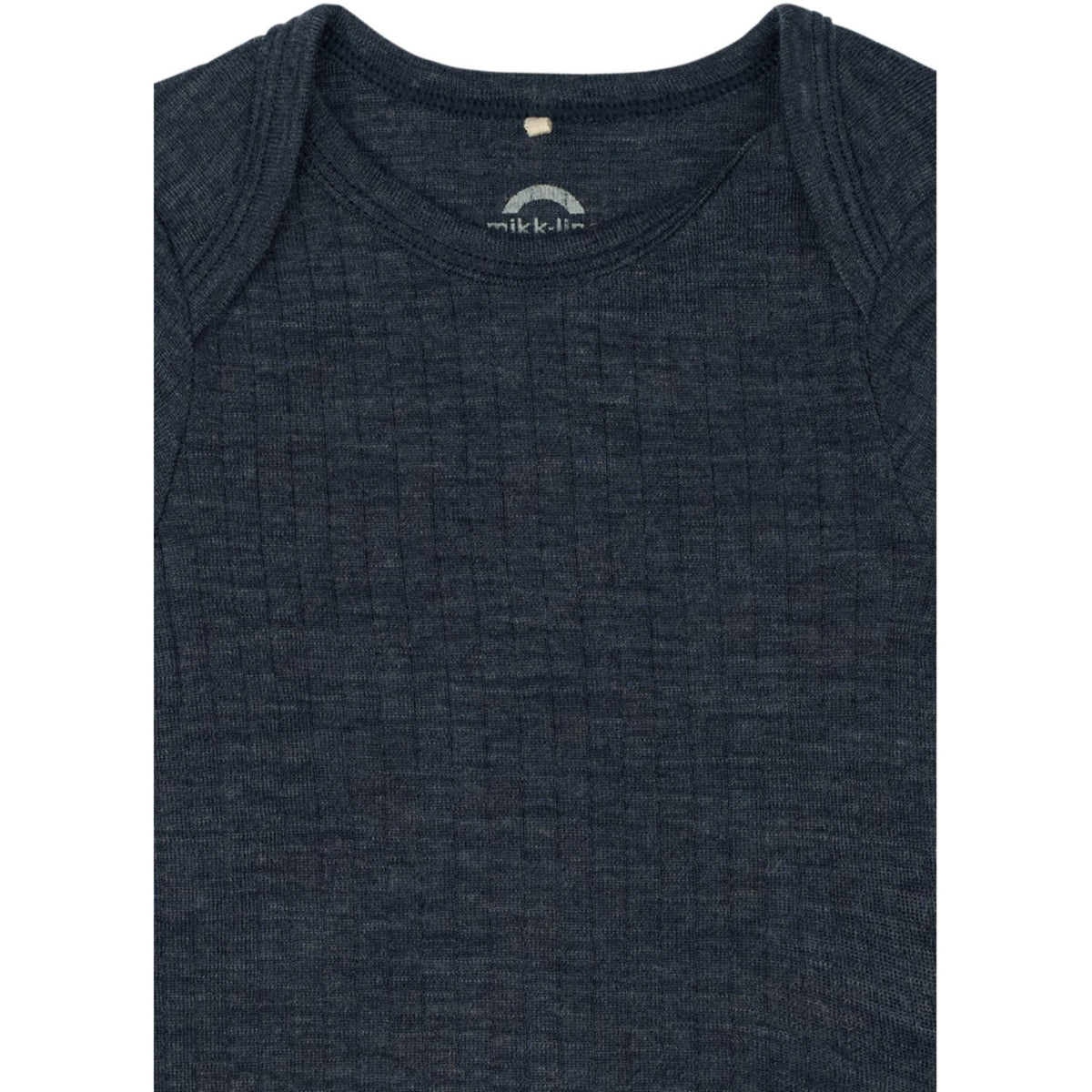 Mikk-Line Melange Blue Nights Merino Wool Ls Body