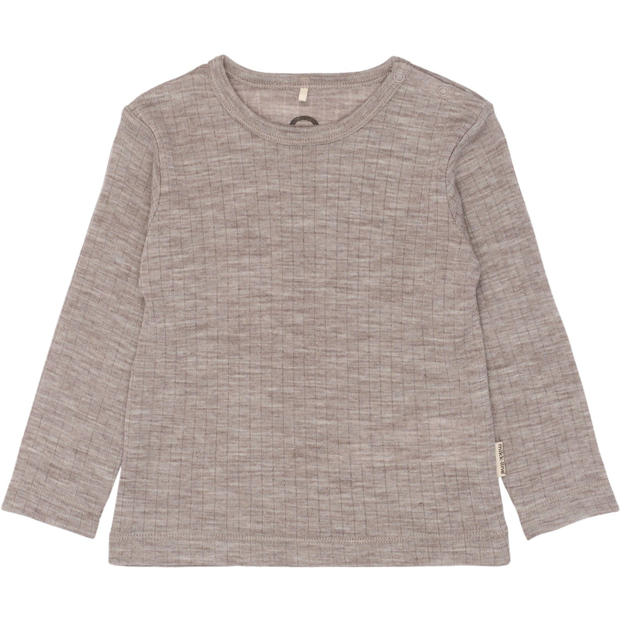 Mikk-Line Melange Denver Merino Wool Ls Top