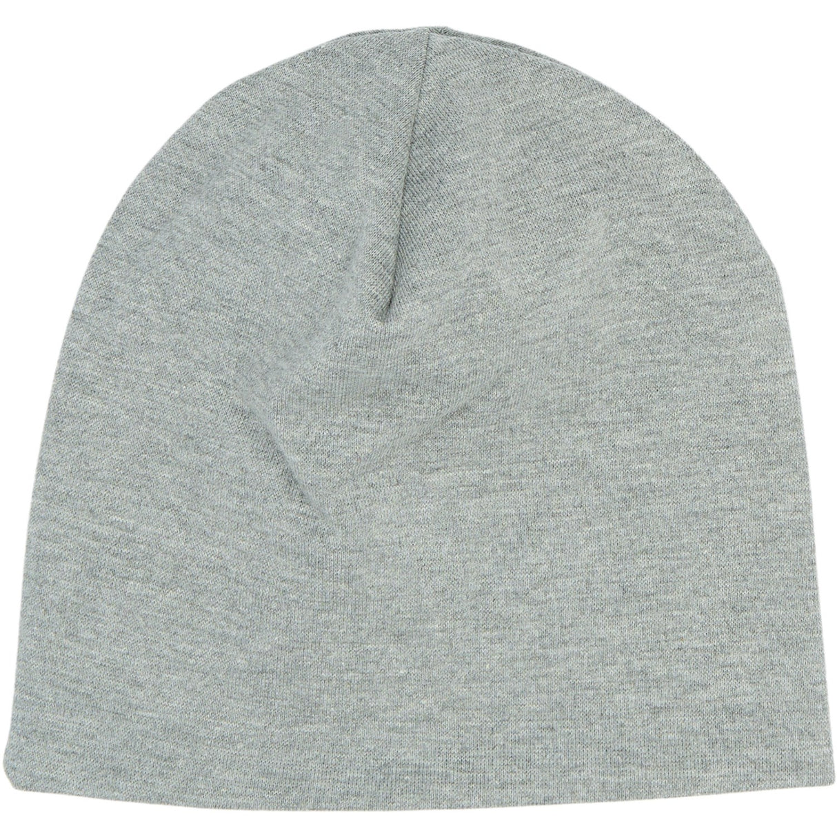 Mikk-Line Light Grey Melange Cotton Hat - Solid