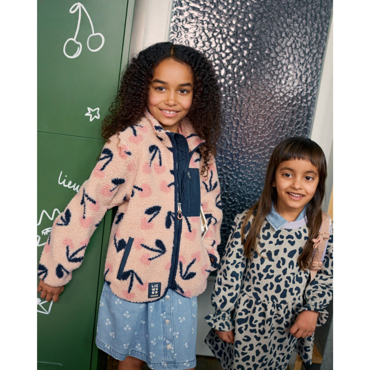LIEWOOD Mega Cherry Heart / Rosey Nolan Pile Jacket
