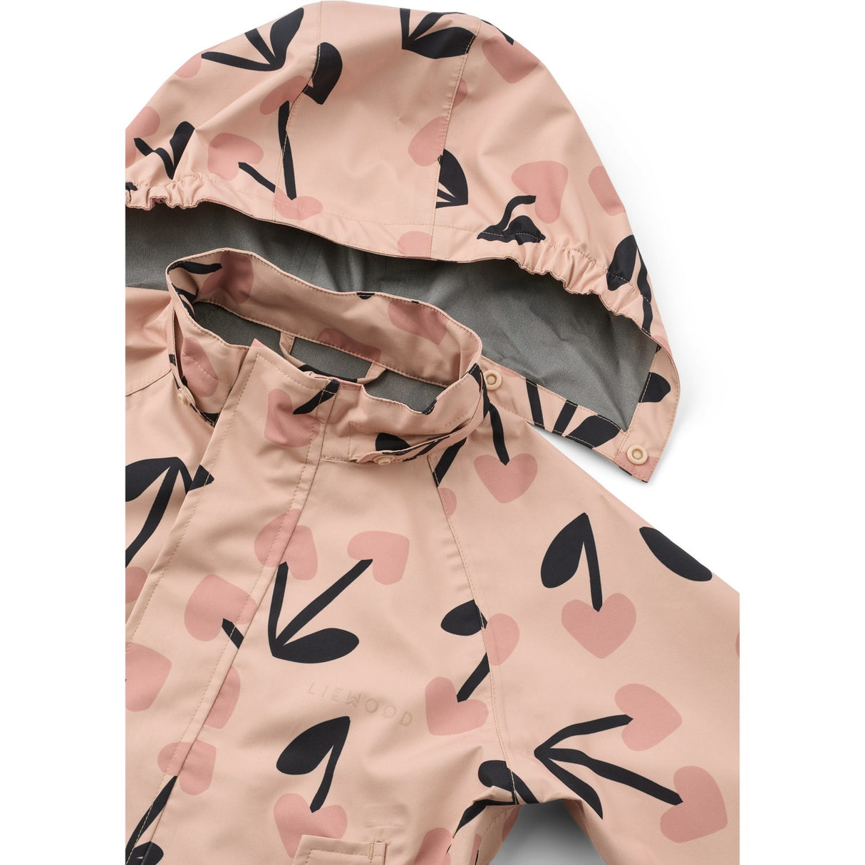 LIEWOOD Mega Cherry Heart/ Rosey Mix Pedia Rainwear Set