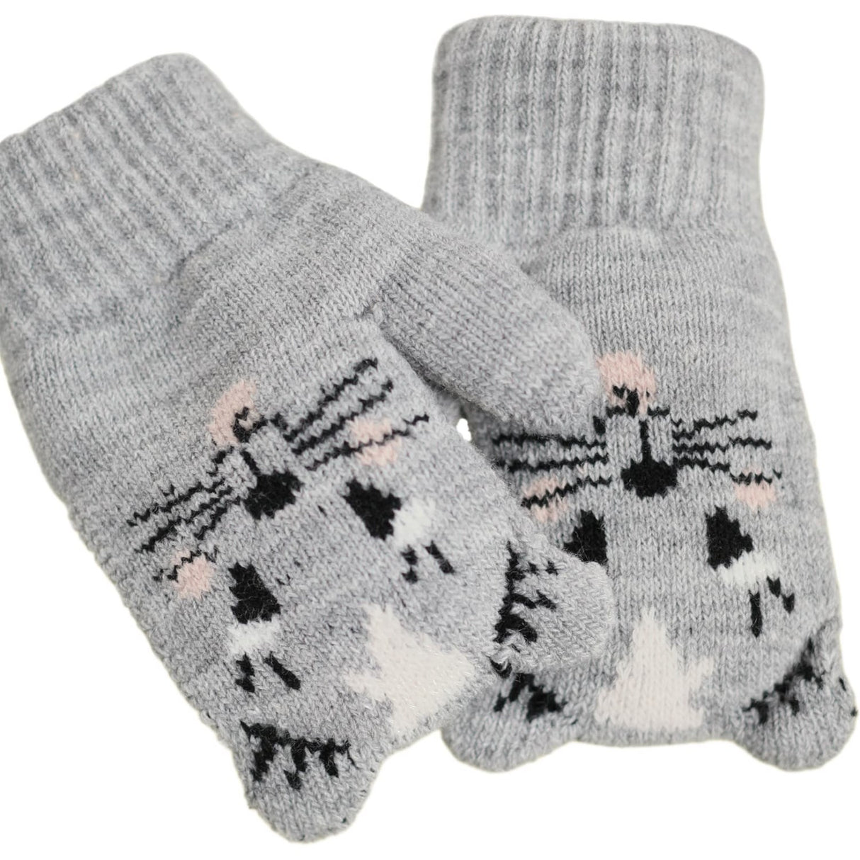 Molo Grey Melange Kenau Mittens