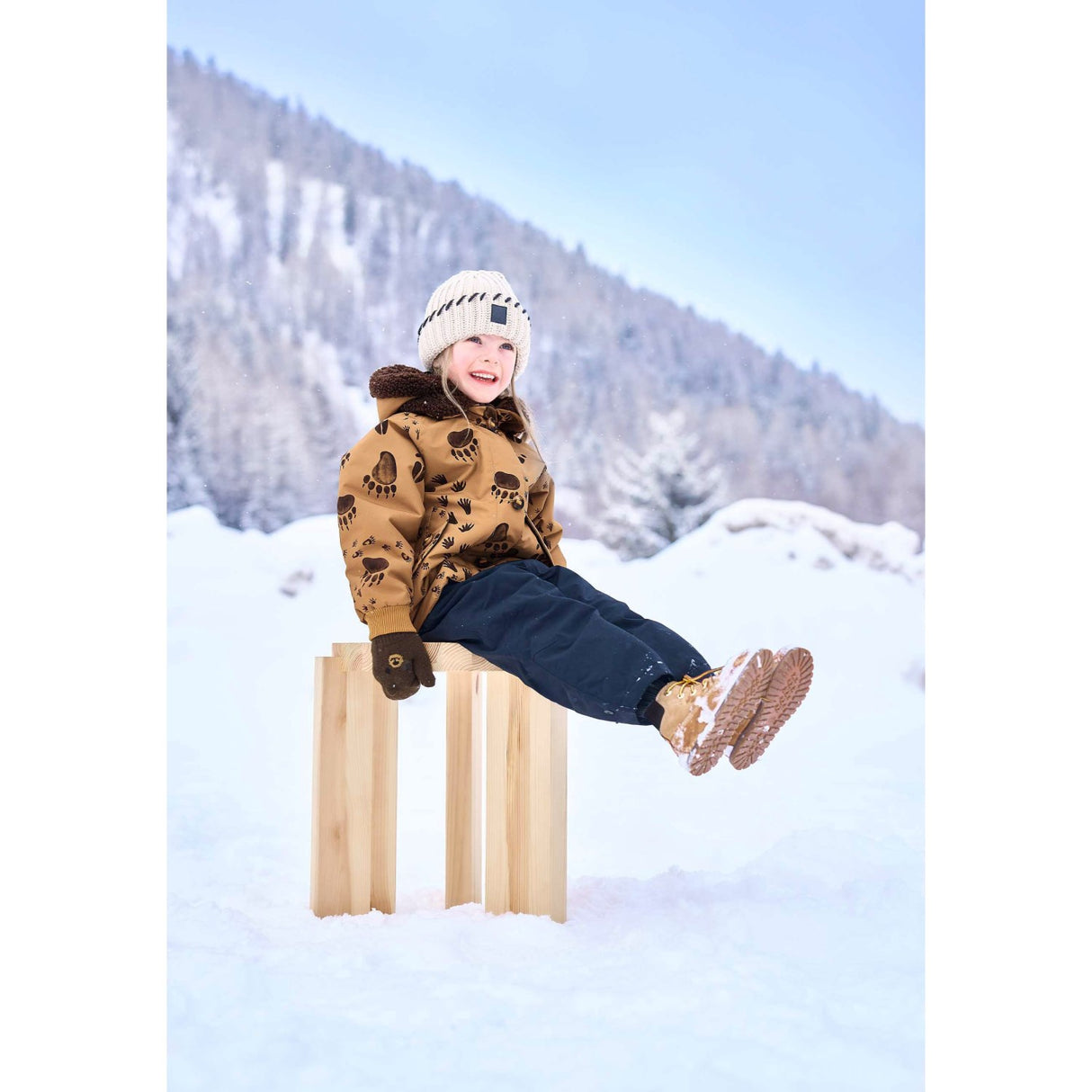 Molo Bark Brown Kenau Mittens
