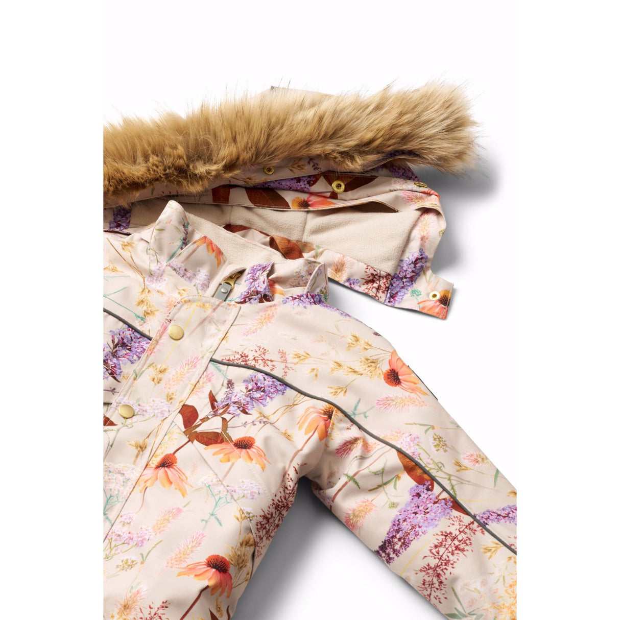 Molo Meadow Mist Polaris Fur Junior Snowsuit