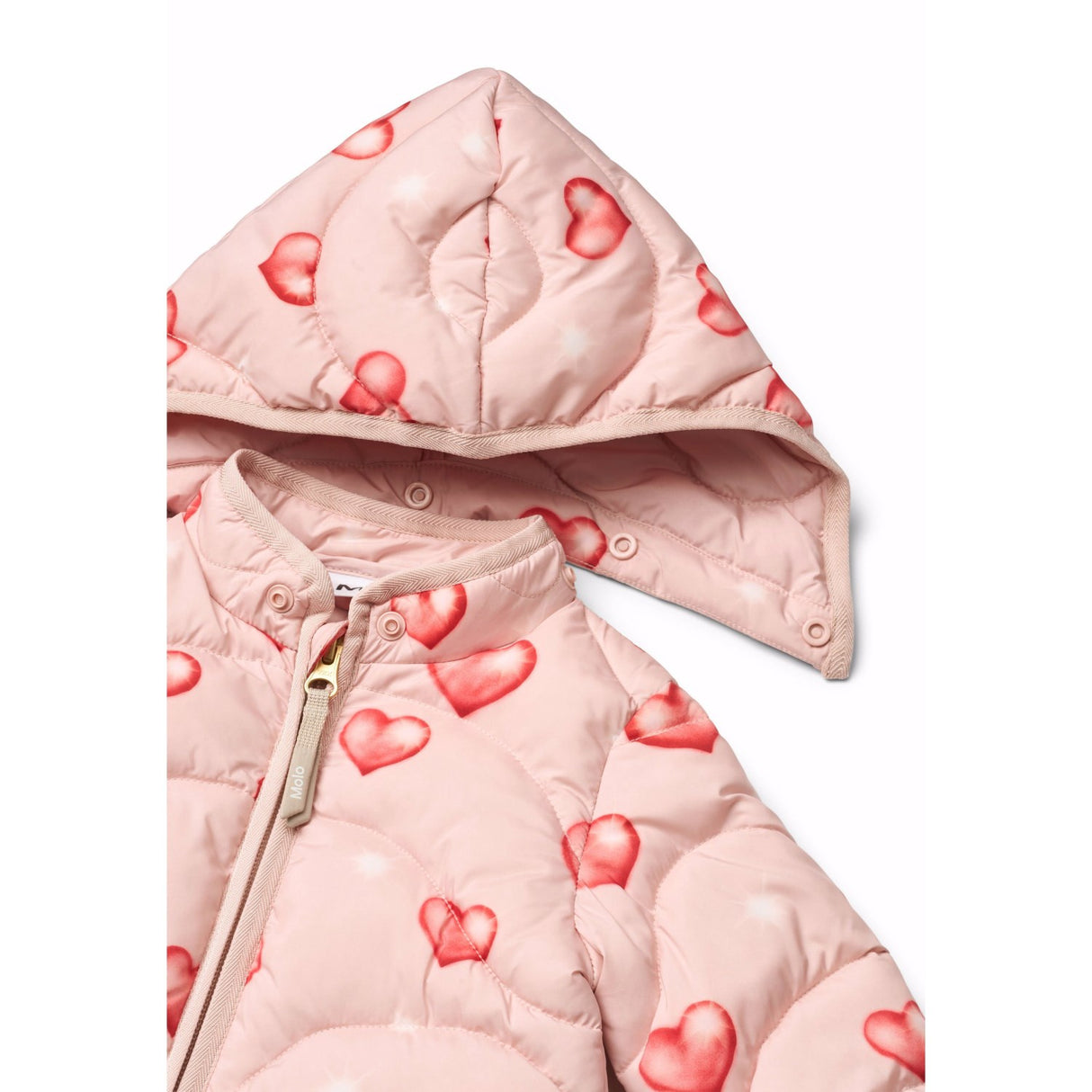Molo Airbrush Hearts Honesty Baby Snowsuit