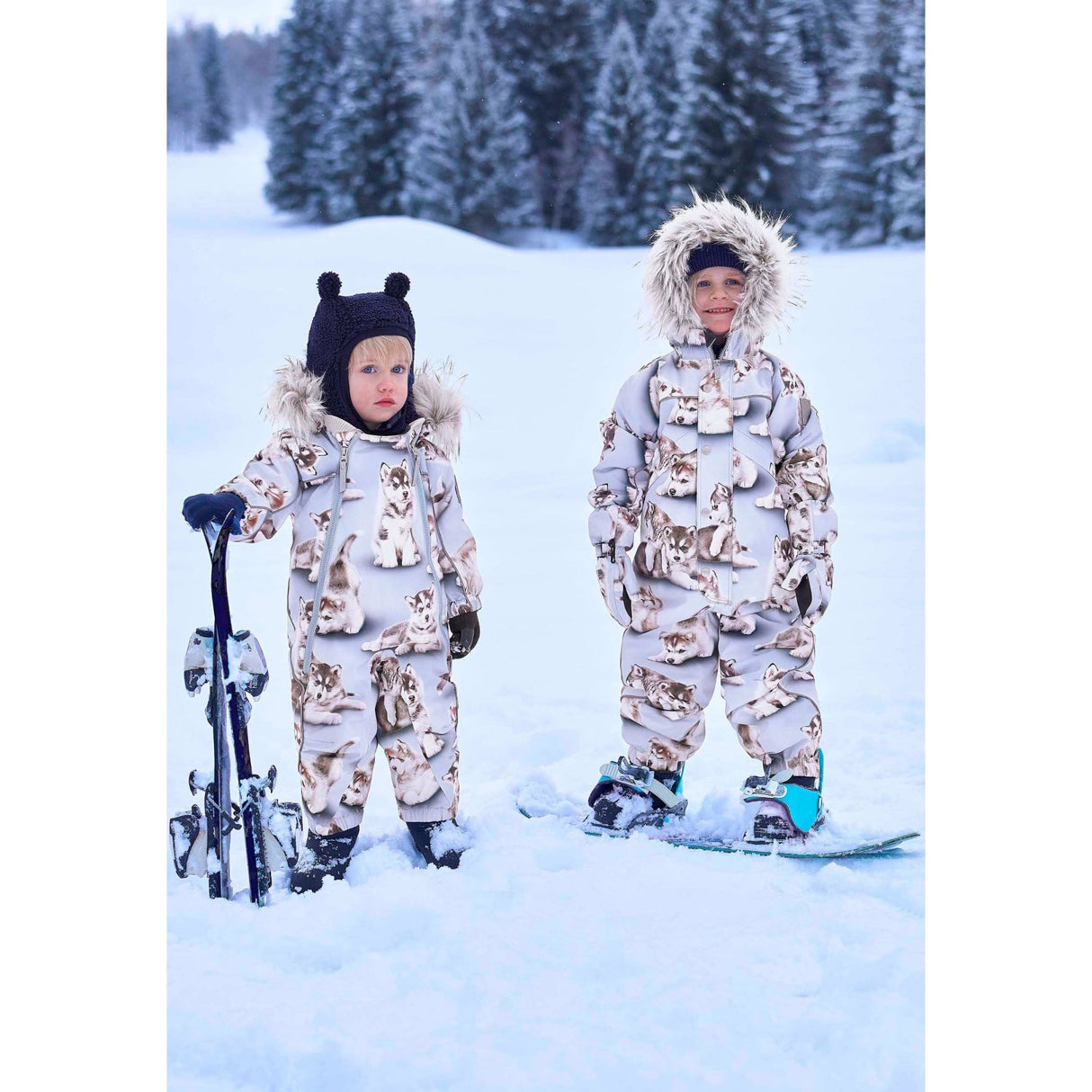 Molo Husky Cubs Pyxis Fur Baby Snowsuit