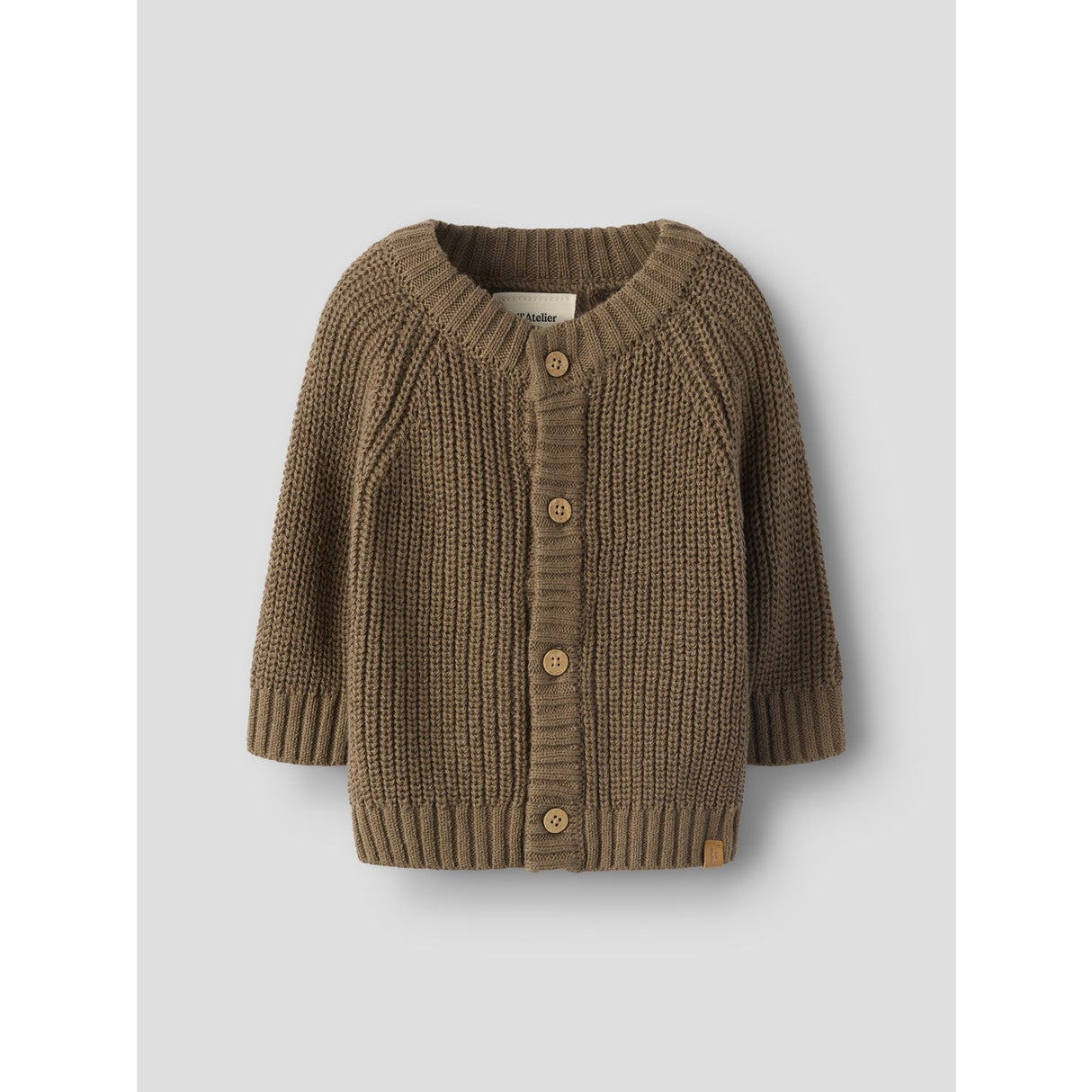 Lil'Atelier Shitake Nbnemlen Ls Knit Card Lil Noos