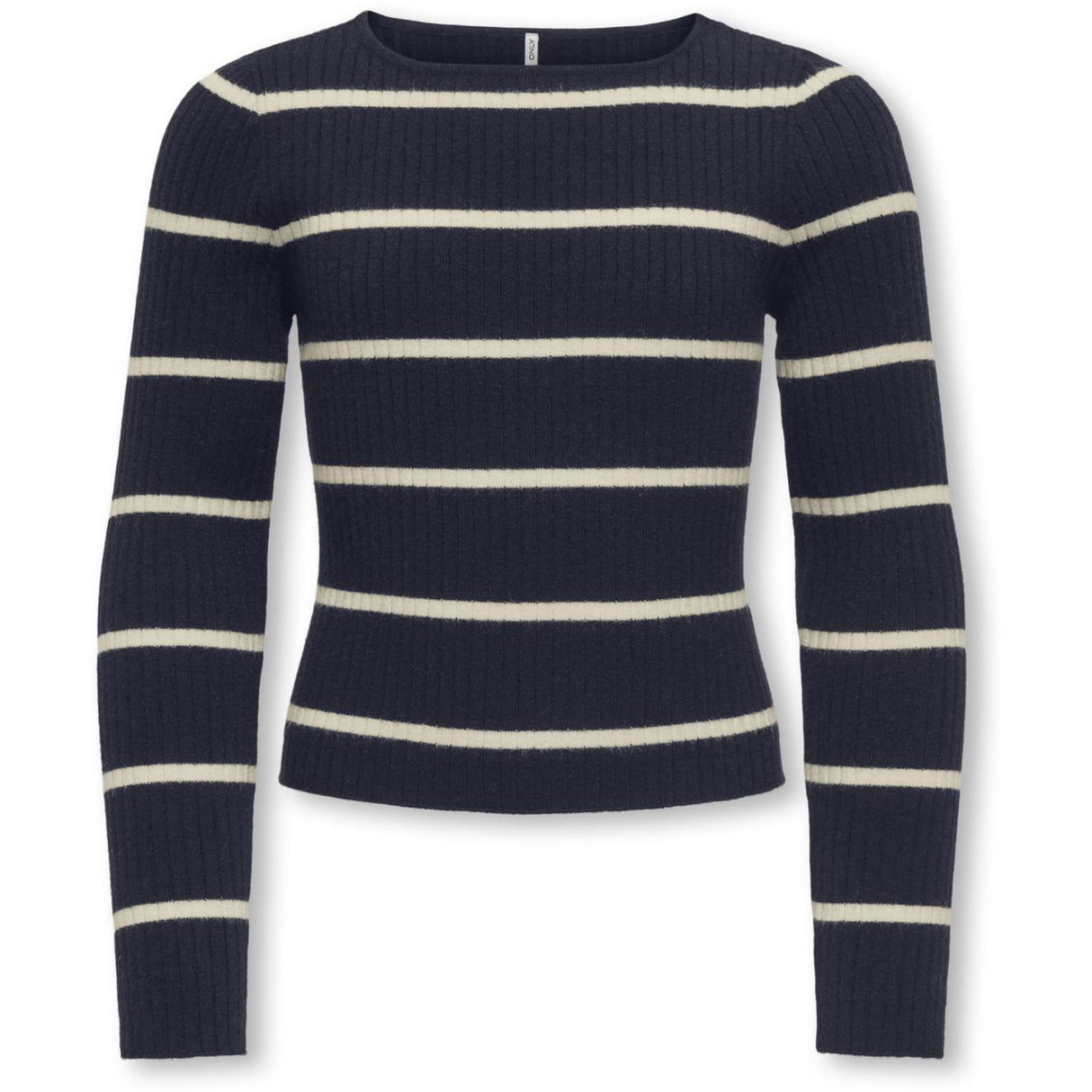 kids ONLY Night Sky Whitecap Gray Kogibi Ls Rib Boatneck Cp Knt Noos