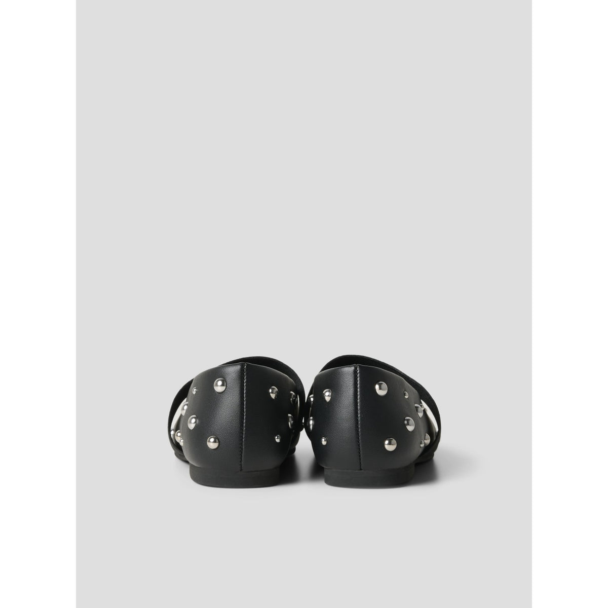 Name It Black Studs In Silver Nkfraya Ballerina