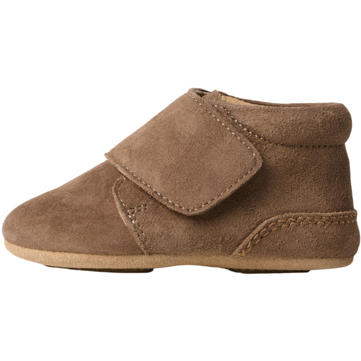 Name It Shaved Chocolate Nbnrene Baby Shoe In Suede W/Velcro