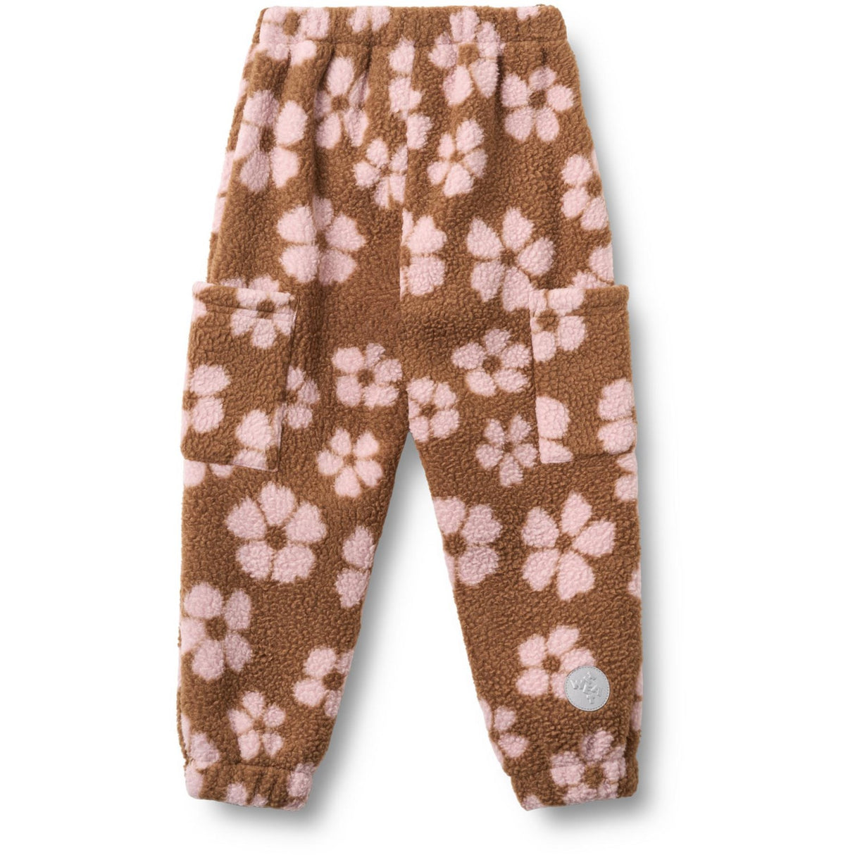 Wheat Warm Hazel Flowers Fleece Pants Suun