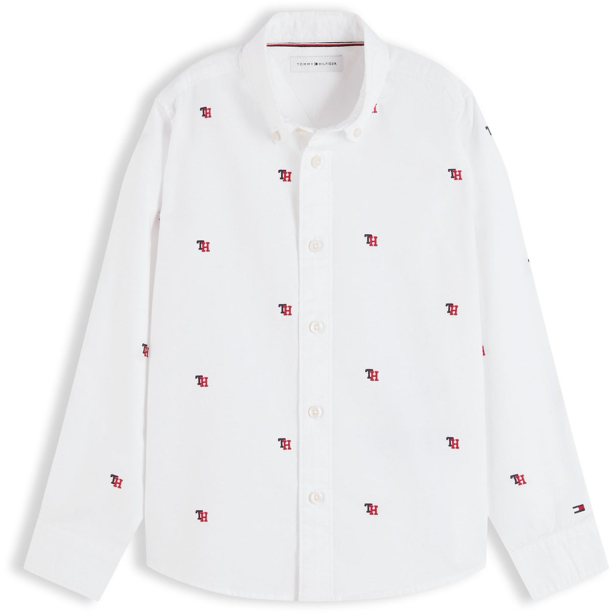 Tommy Hilfiger White-White Oxford Graphic Shirt