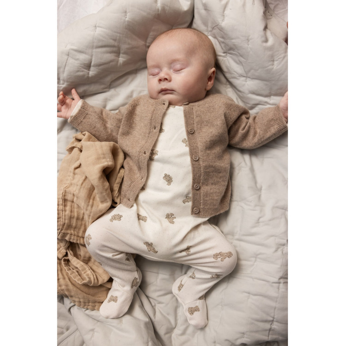 MarMar Modal Smooth Print Teddybears Rubello Onesie
