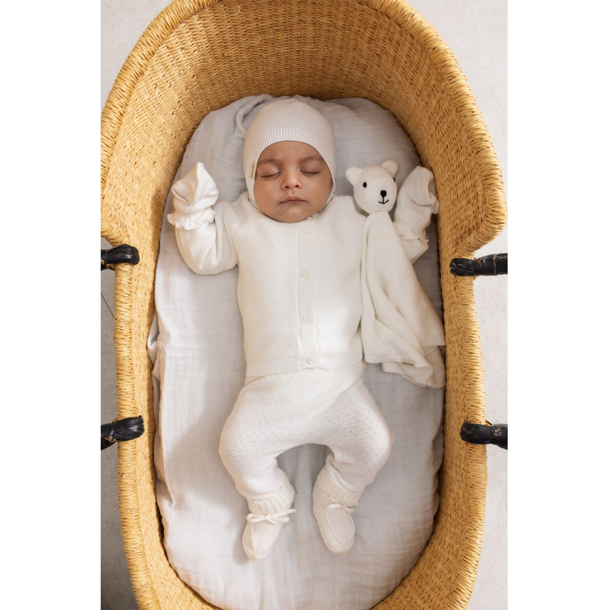MarMar Modal Mix Links-Links Gentle White Pira Knitted Pants