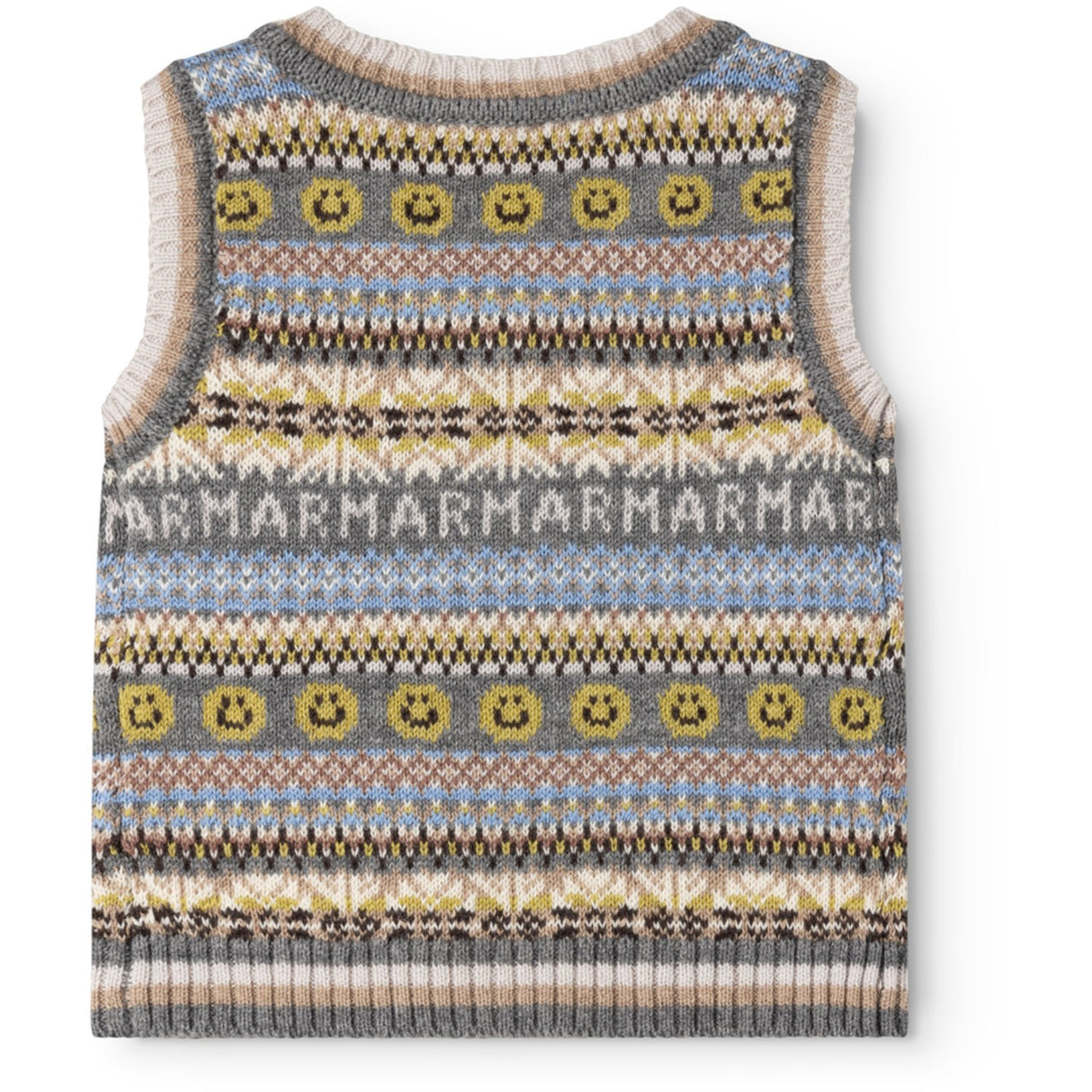 MarMar Light Cotton Wool Fair Isle Fair Isle Taj B Knitted Vest