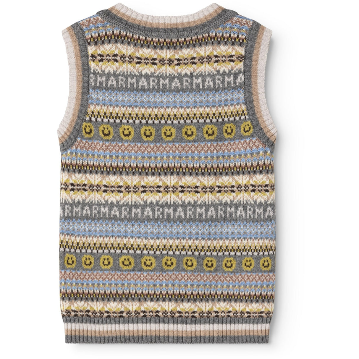 MarMar Light Cotton Wool Fair Isle Fair Isle Taj Knitted Vest