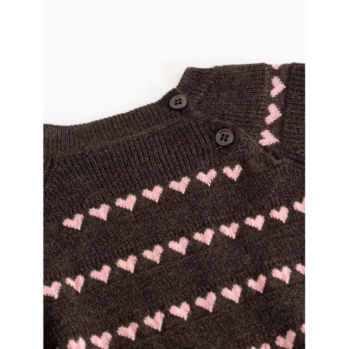 MarMar Light Cotton Wool Pattern Rose Frosting Hearts Torin B Knitted Blouse