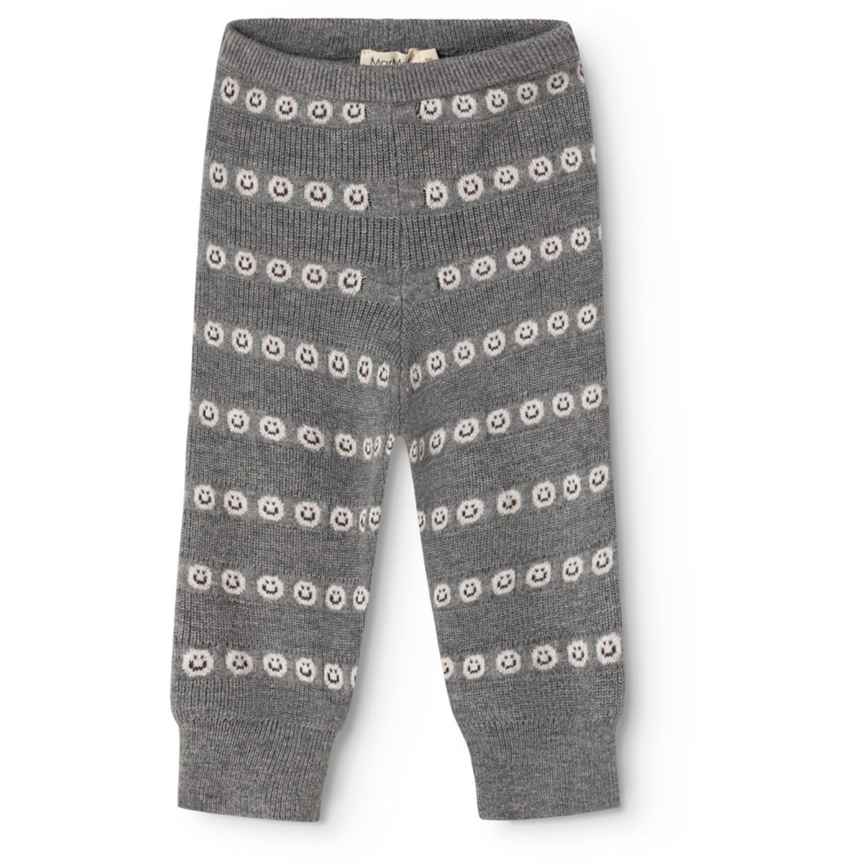 MarMar Light Cotton Wool Pattern Creamy Smiles Penn Knitted Pants