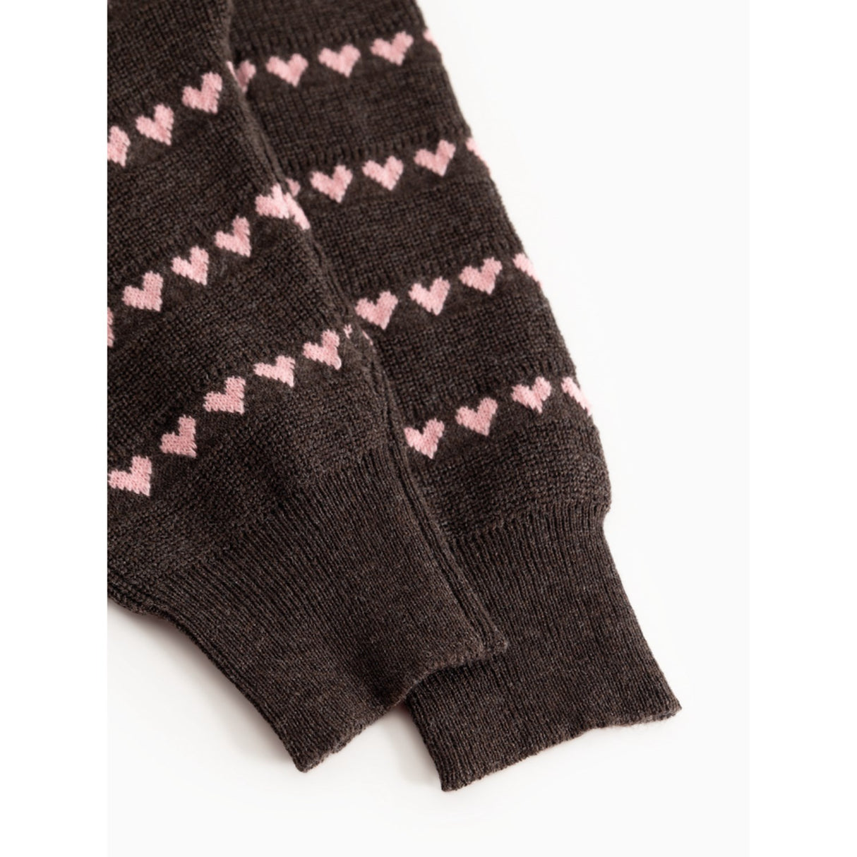 MarMar Light Cotton Wool Pattern Rose Frosting Hearts Penn Knitted Pants