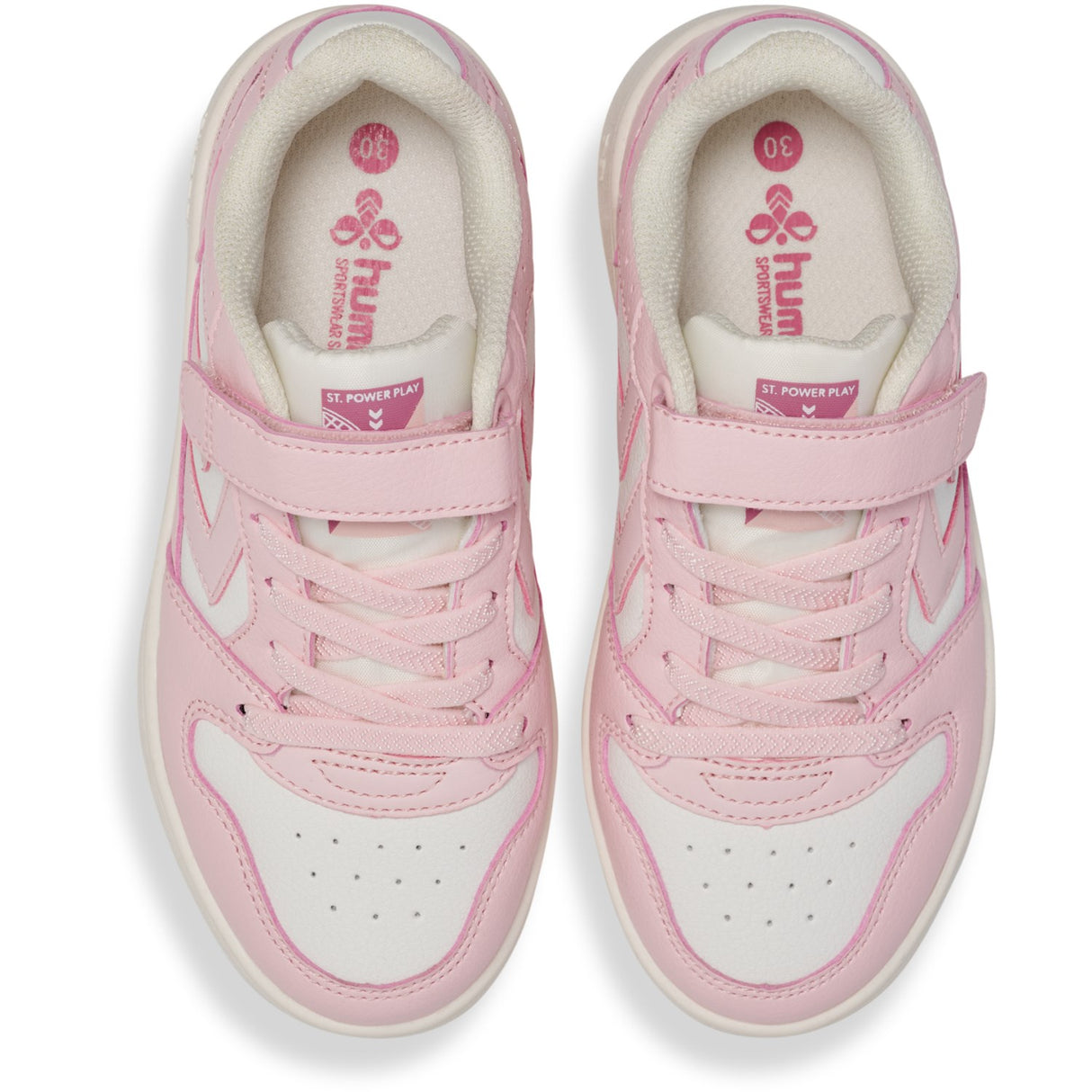 Hummel White/Pale Lilac St Power Play Jr Sneakers