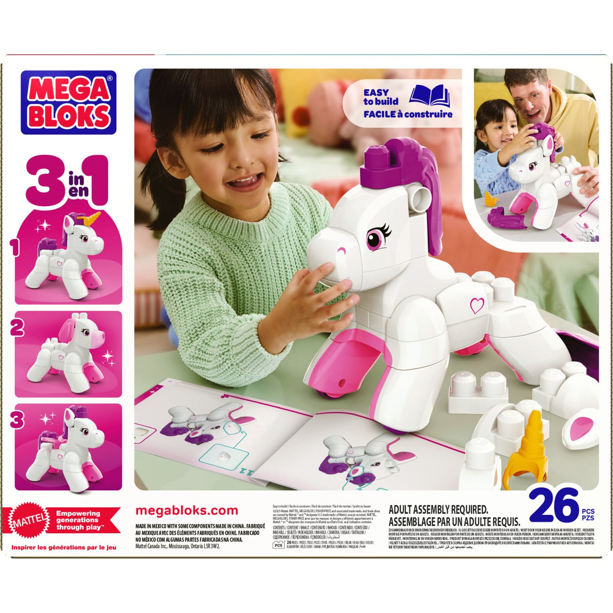 MEGA Bloks Byg & Ombyg Enhjørning