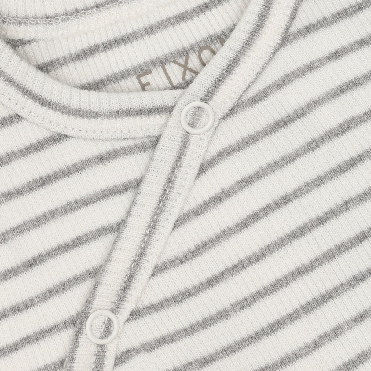 FIXONI Flint Gray Melange Wrap Body Ls Rib